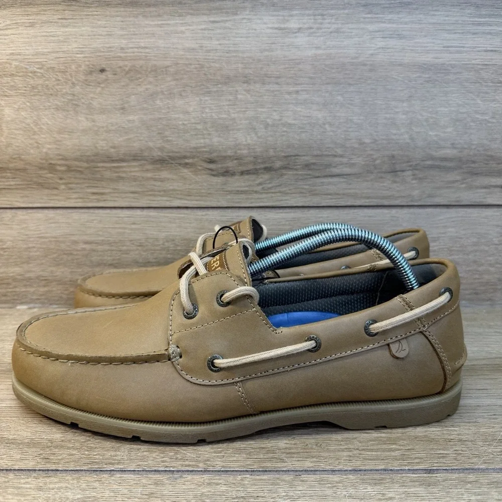 Sperry Casco 2-Eye Boat Shoe Leather Loafer Brown Mens Size 11 US Driving Shoe